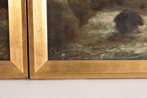 Lot 8 - Roberto Marshall (1849-1926), two landscapes,...