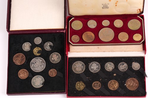 Lot 315 - George VI nine coin proof set, 1950, a...
