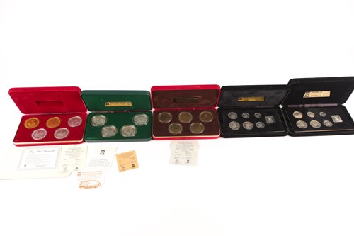 Lot 324 - Silver proof and proof coins sets of the Isle...