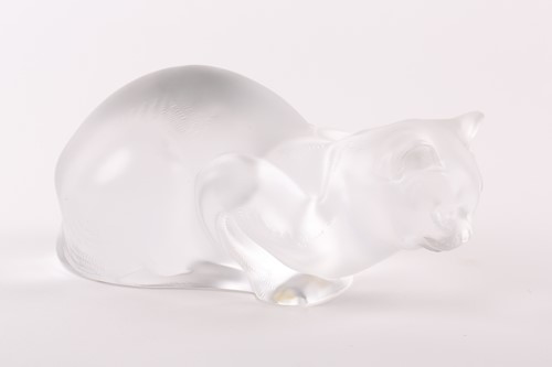 Lot 410 - A large and impressive Lalique frosted glass...