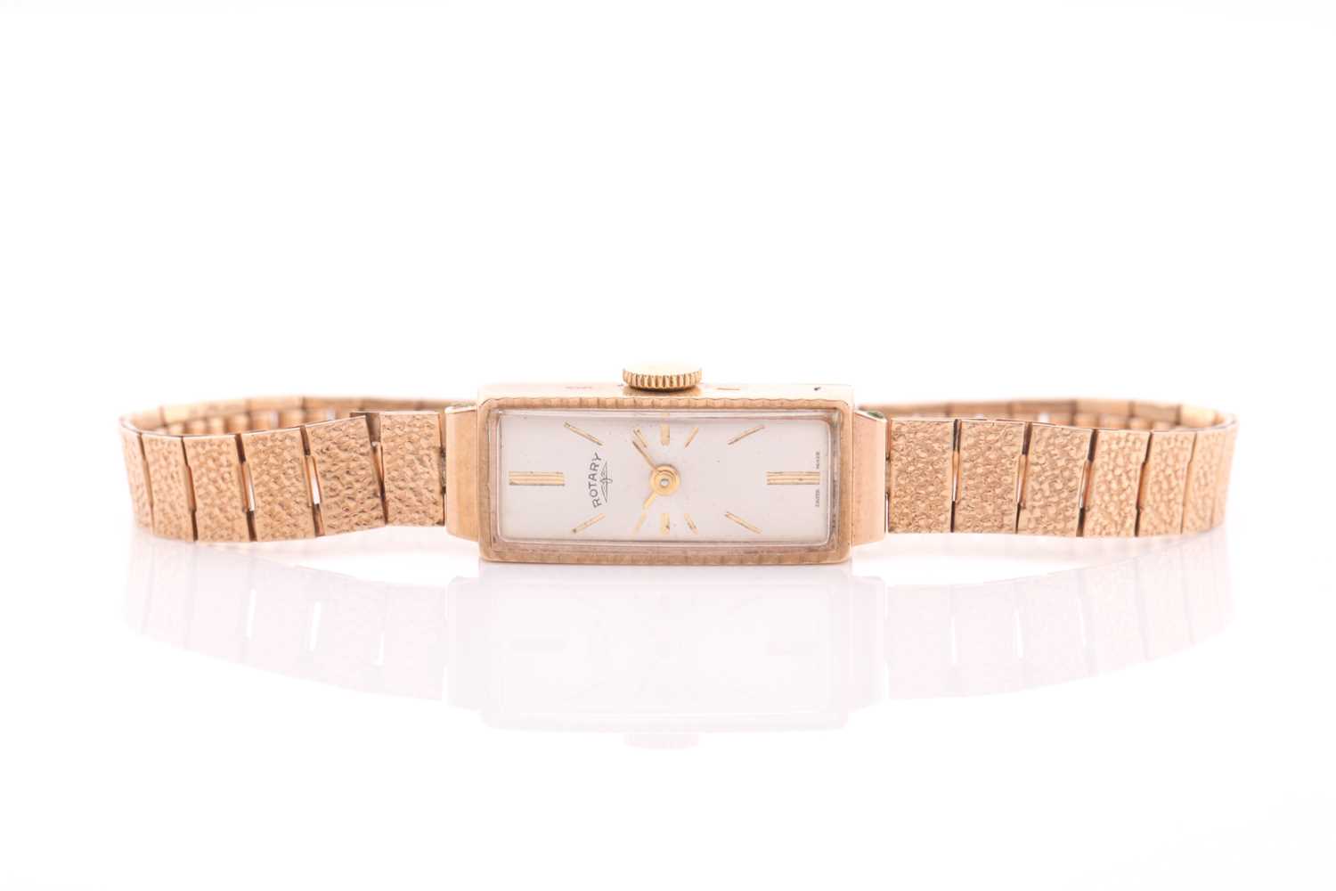 Ladies 9ct gold sale rotary bracelet watch