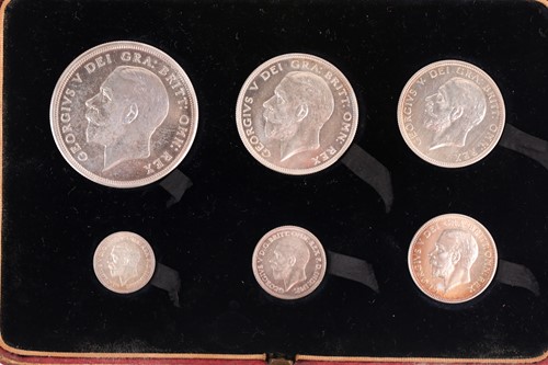 Lot 344 - A Geo V Wreath Crown six coin proof set, 1927,...