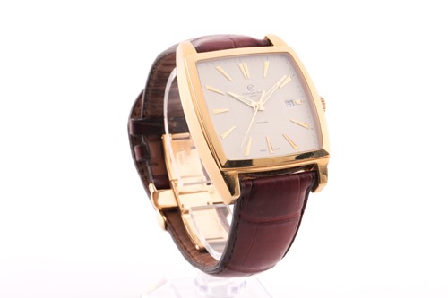 Lot 401 - A Christopher Ward gold plated automatic...