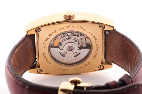Lot 401 - A Christopher Ward gold plated automatic...