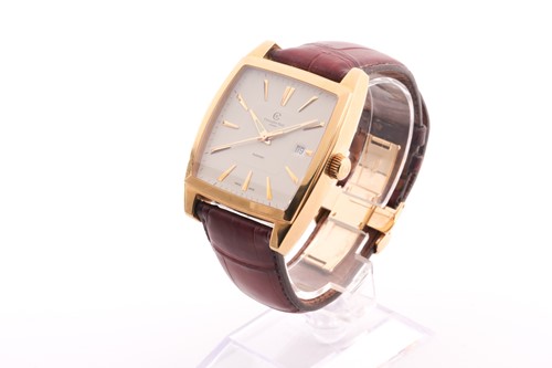 Lot 401 - A Christopher Ward gold plated automatic...