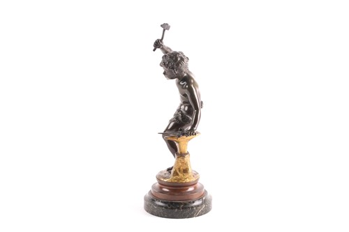 Lot 204 - Moreau, a 19th century bronze and parcel gilt...