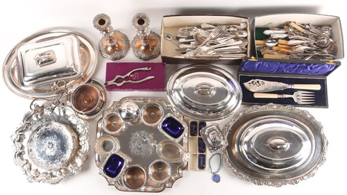 Lot 356 - A large collection of silver-plated wares to...