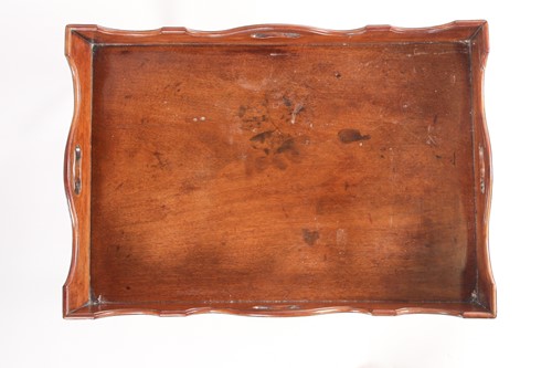 Lot 111 - A George III style mahogany butler's tray-top...