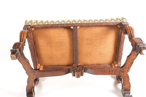 Lot 113 - A late 17th-century style walnut dressing...