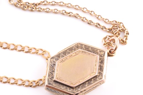 Lot 122 - An Edwardian back and front gold plated...