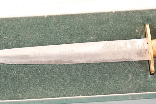 Lot 386 - A Fairbairn-Sykes third pattern fighting knife...