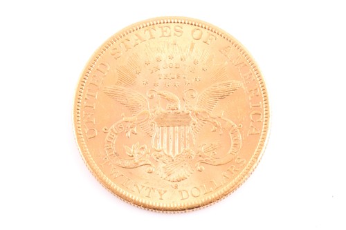Lot 258 - An American 1895 gold twenty Dollar.
