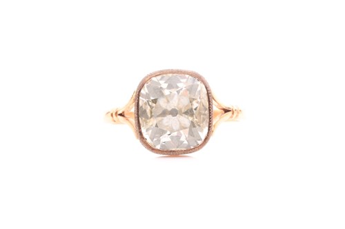 Lot 48 - A Georgian style diamond ring, set with a...