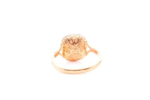 Lot 48 - A Georgian style diamond ring, set with a...