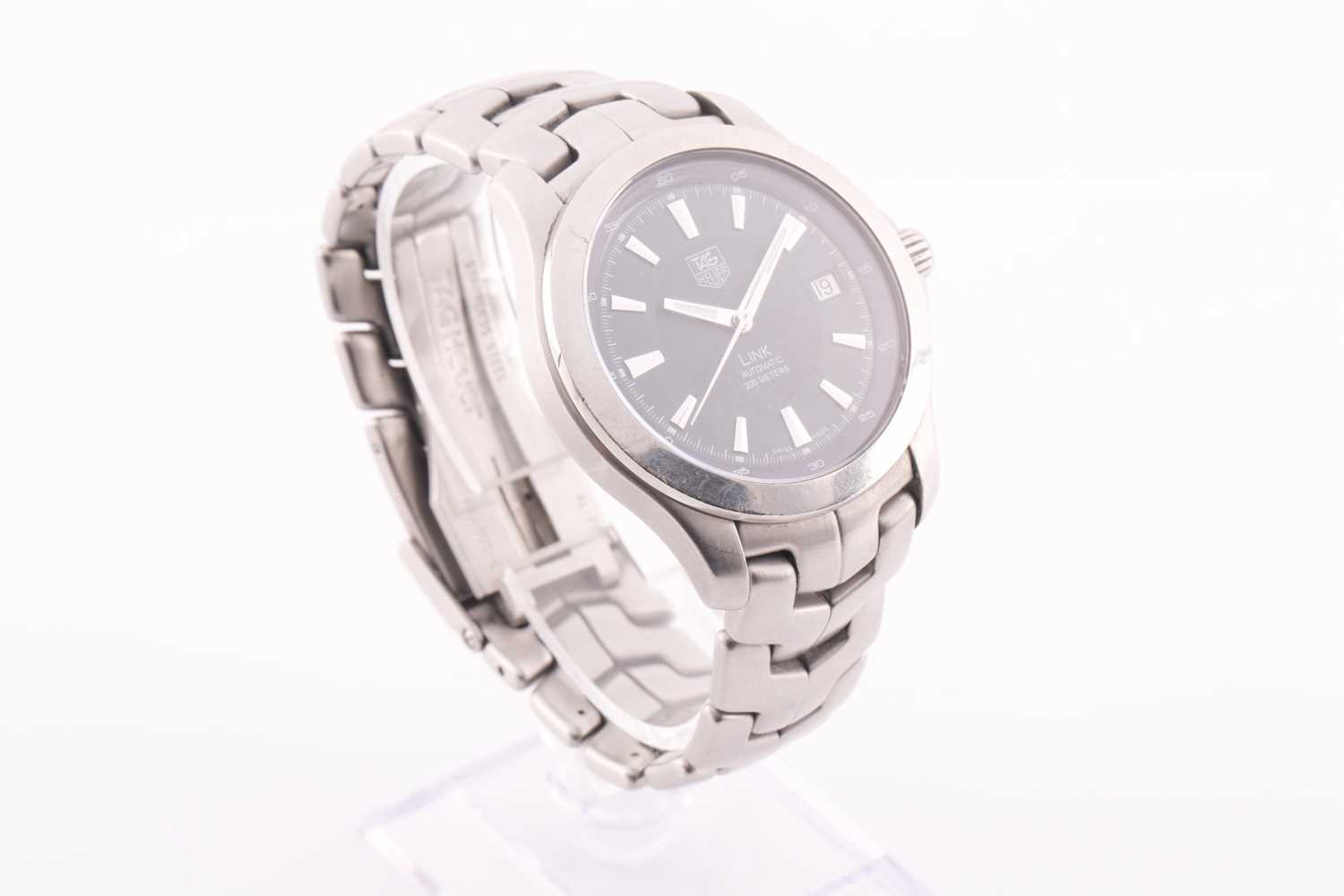 Lot 389 - A Tag Heuer link automatic stainless steel...
