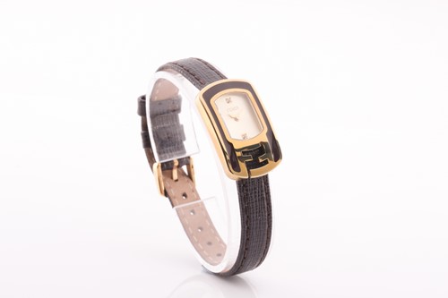 Lot 378 - A ladies Fendi gold plated wristwatch, with...