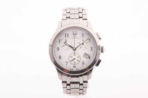 Lot 397 - A Lorenz stainless steel chronograph...