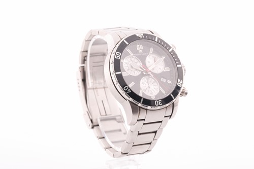 Lot 376 - A Maurice Lecroix stainless steel chronograph...