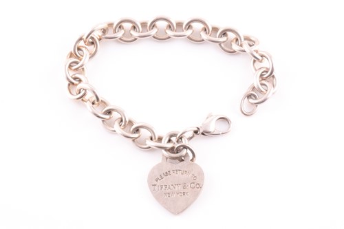 Lot 98 - Tiffany & Co. A silver bracelet, with...