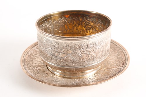 Lot 416 - A Tiffany sterling silver fingerbowl and...