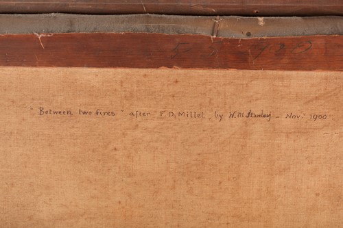 Lot 56 - W M Stanley, 'Between Two Fires', after the...