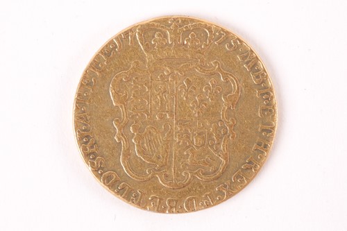 Lot 374 - A George III guinea, 1775, fourth laureate...