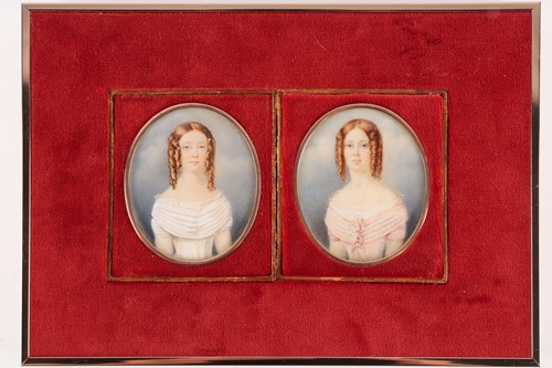 Lot 184 - A pair of late 18th century oval portrait...