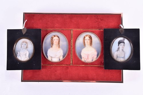 Lot 184 - A pair of late 18th century oval portrait...
