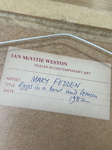 Lot 58 - Mary Fedden RA (1915-2012) British, 'Eggs in...