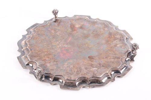 Lot 361 - A silver salver, Sheffield 1938 by Walker and...