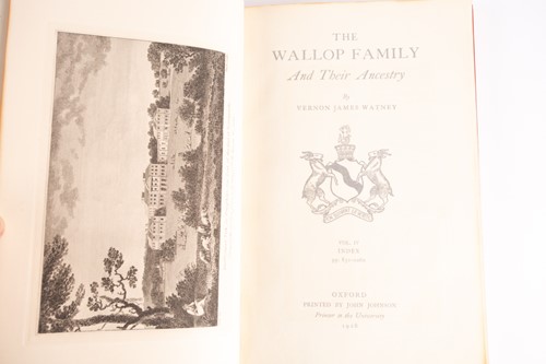 Lot 33 - Watney, Vernon James: The Wallop Family and...