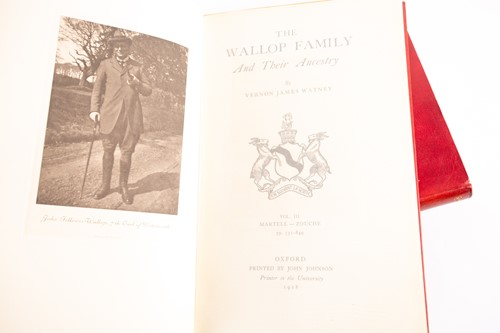 Lot 33 - Watney, Vernon James: The Wallop Family and...