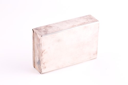 Lot 414 - An unusual silver paint box; rectangular with...