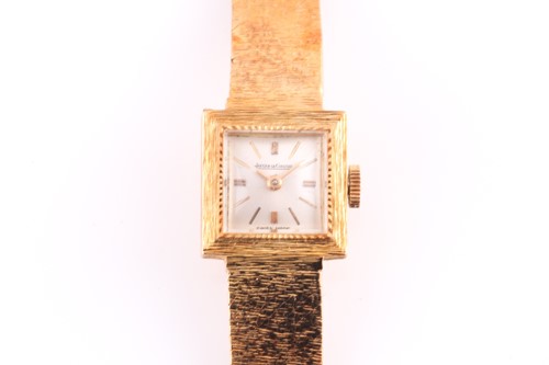 Lot 441 - A Jaegar le Coultre ladies watch, the square...