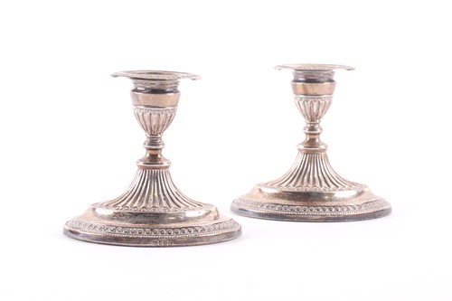 Lot 389 - A pair of Victorian silver dwarf dressing...