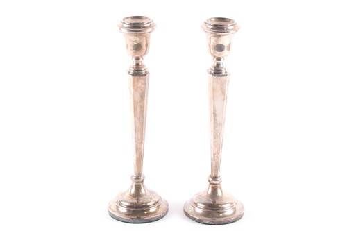 Lot 375 - A pair of 20th-century silver table...