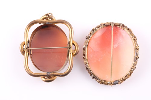 Lot 193 - A late 19th / early 20th century cameo brooch,...