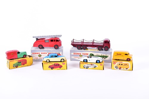 Lot 205 - A Dinky Toys 156 Rover 75 Saloon, two-tone...