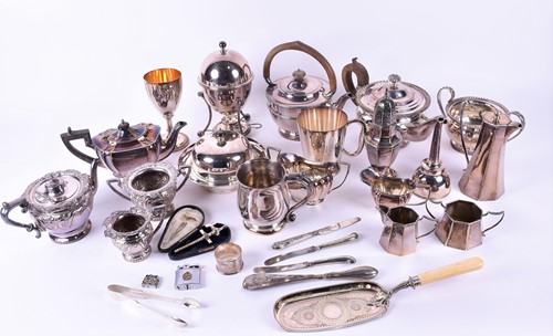 Lot 438 - A collection of silver-plated wares to include...