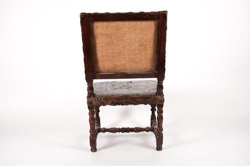 Lot 166 - A late 17th century walnut "Farthingale" type...
