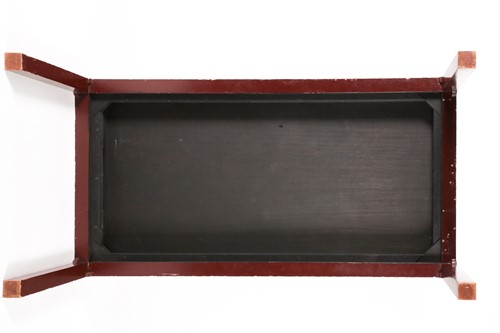 Lot 61 - A 20th century Chinese red lacquer rectangular...