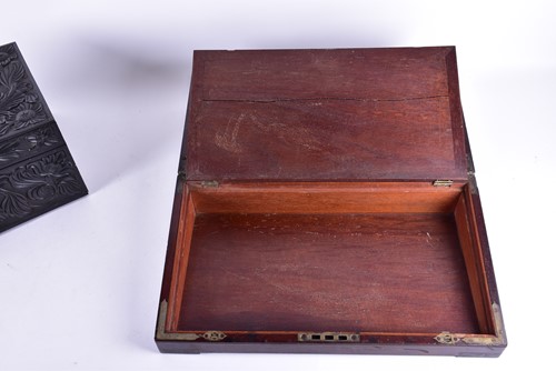 Lot 244 - A late 19th century Ceylonese ivory inlaid...