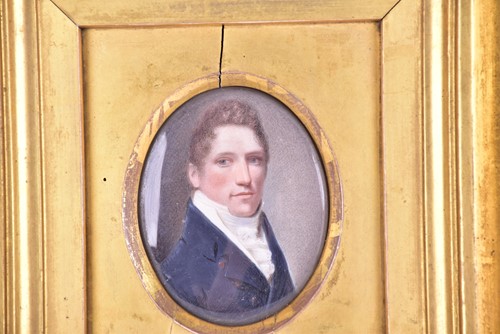 Lot 186 - An early 19th century portrait miniature on...