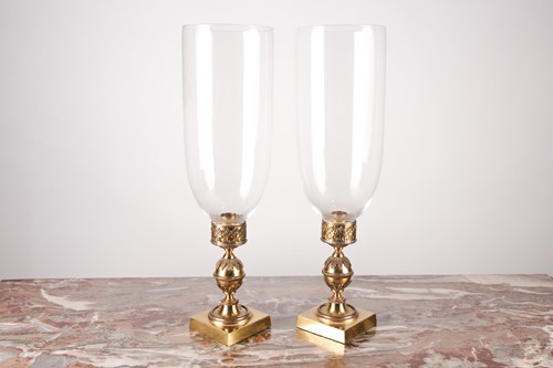 Lot 192 - A pair of early 20th-century gilt brass...