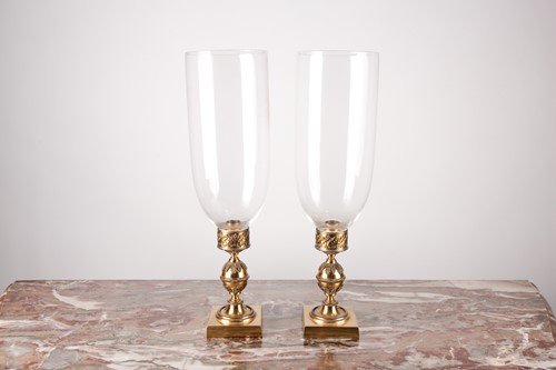 Lot 192 - A pair of early 20th-century gilt brass...