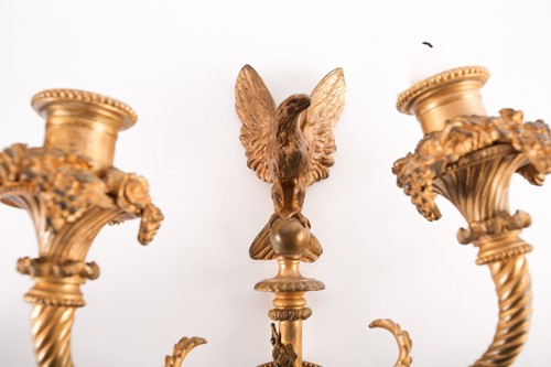Lot 195 - A pair of early 19th century style ormolu two...