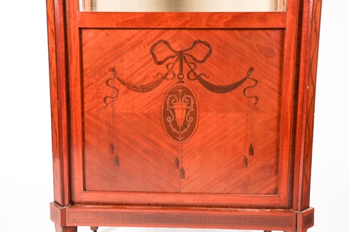 Lot 66 - A Louis Phillipe style single door marquetry...
