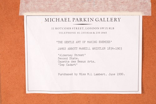 Lot 52 - James Abbott McNeill Whistler (1834-1903),...