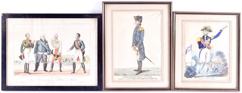 Lot 9 - A 19th century hand-coloured engraving,...