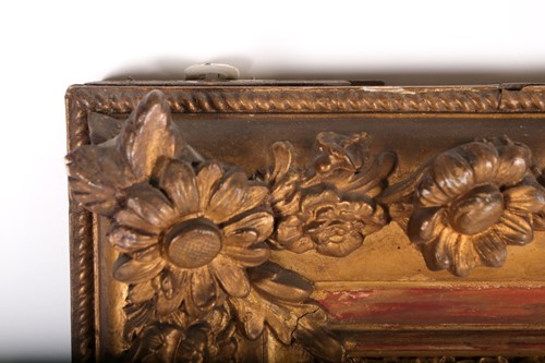 Lot 167 - A 19th century carved wood and gilt gesso...